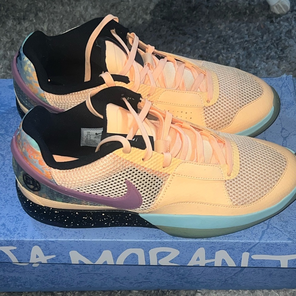 Nike Peach and Purple Athletic Sneakers
